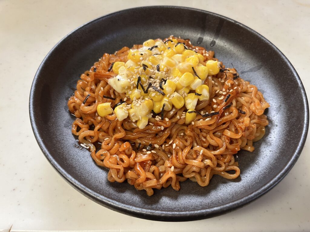 ブルダック黒_コーンチーズアレンジ